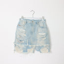 Diesel Faded Blue Denim Mini Skirt - Size 25-1