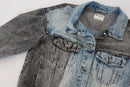 Two-Tone Light Blue & Grey Denim Jacket – M-4