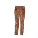 Leopard Print Tights - Size XS-1