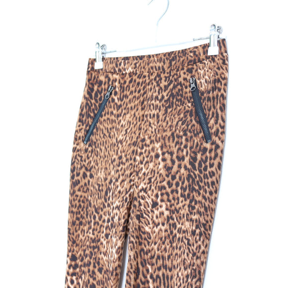 Leopard Print Tights - Size XS
