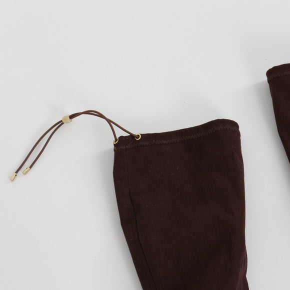 Castelon Brown Cut-Out Heeled Boots - Size 37