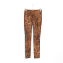 Leopard Print Tights - Size XS-4