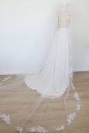 Soft White Wedding Dress with Veil – Size XS | Thrift Finds-12
