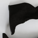 Schultz Black Suede Over-the-Knee Wedge Boots - Size 39-2