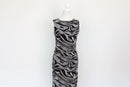 Black & White Patterned Sleeveless Maxi Dress – Size M | Thrift Finds-1