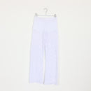 White Wide-Leg Beach Cover-Up Pants - S-1