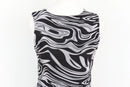 Black & White Patterned Sleeveless Maxi Dress – Size M | Thrift Finds-5