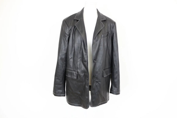 Faux Leather Blazer Jacket – Size 36 | Brand new