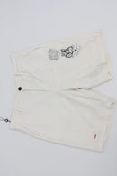 Bogart White High-Waisted Sequin Embroidered Shorts – M-1