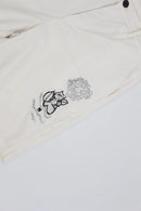 Bogart White High-Waisted Sequin Embroidered Shorts – M-2