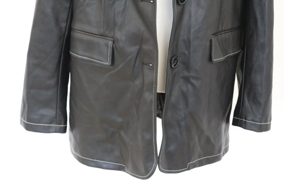 Faux Leather Blazer Jacket – Size 36 | Brand new