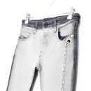 Diesel Two-Tone Skinny Jeans with Chain Detail - Size 25-2