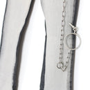 Diesel Two-Tone Skinny Jeans with Chain Detail - Size 25-3