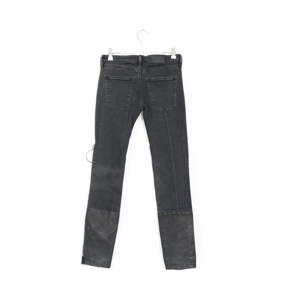Diesel Two-Tone Skinny Jeans with Chain Detail - Size 25