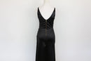 Black Strappy Bodycon Dress with Thigh Slit – Size M | Thrift Finds-6