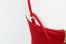 Bright Red Strappy Corset Crop Top – Size L | Thrift Finds-4