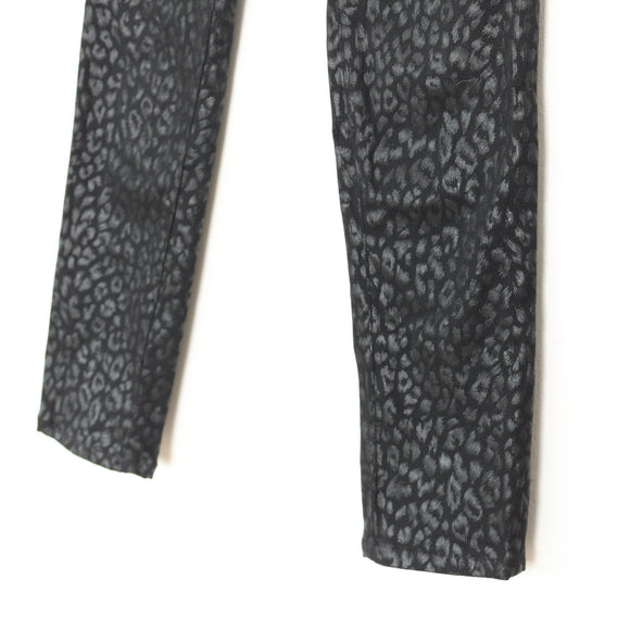Guess Black Leopard Print Skinny Jeans - Size 24