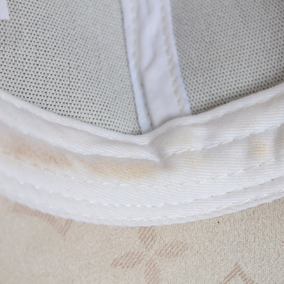 Faux LV cream cap