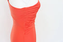 Orange Ruched Asymmetric Maxi Dress – Size M | Brand new-4