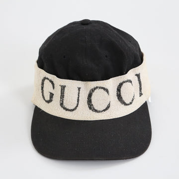 Gucci Canvas Logo Baseball Cap with Elastic Back