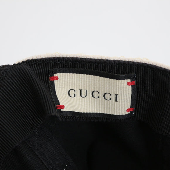 Gucci Canvas Logo Baseball Cap with Elastic Back
