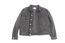 C&A Black Denim Engraved Silver Button Jacket – L-1