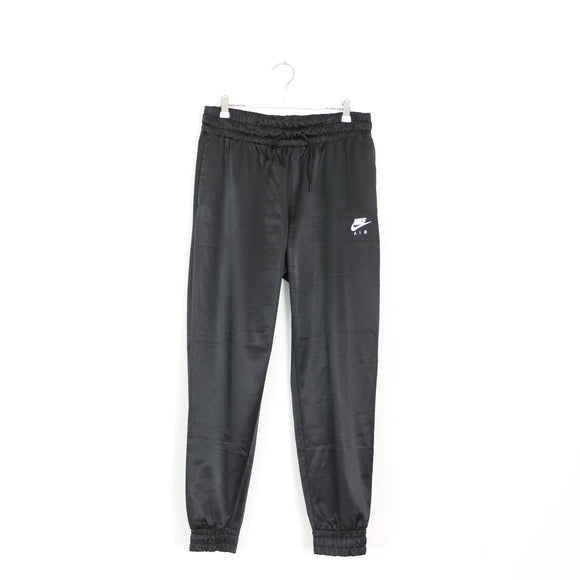 Nike Black Satin Cuffed Sweatpants - M