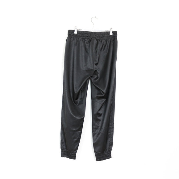 Nike Black Satin Cuffed Sweatpants - M