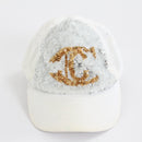 Just Cavalli White Sequin Logo Baseball Cap-1