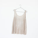 Zara Trafaluc Gold Metallic Tank Top - L-1