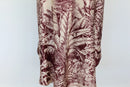 Maroon & Peach Jungle Print Shirt Dress – Size M | Thrift Finds-4