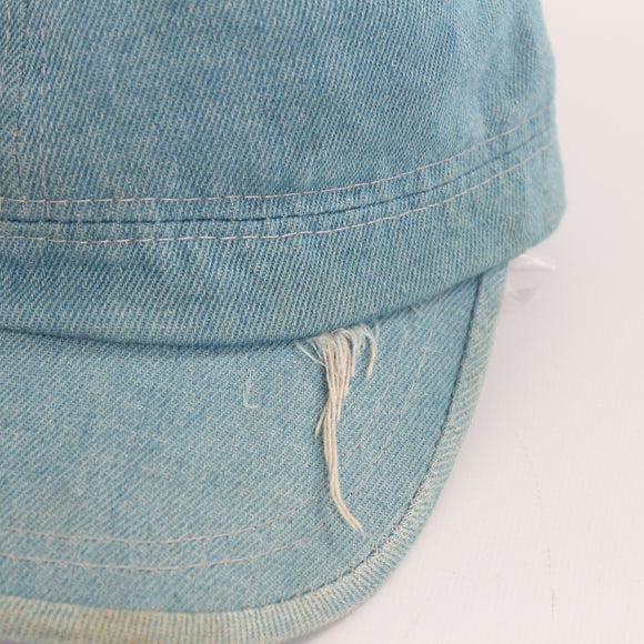 Adjustable Denim Baseball Cap - Minor Makeup Marks