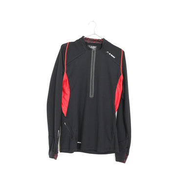 K-Way Black & Red Winter Activewear Top - M