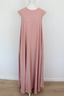 Pastel Pink Sleeveless A-Line Maxi Dress – Size L | Thrift Finds-3