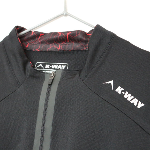K-Way Black & Red Winter Activewear Top - M