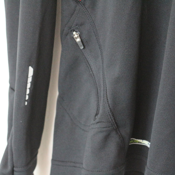 K-Way Black & Red Winter Activewear Top - M