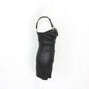 Diesel Biker-Style Leather Mini Dress - S-3