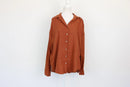 Burnt Orange Long-Sleeve Shirt – Size M | Brand new-1