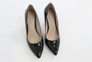 Forever New Black Patent Leather Pointed-Toe Stilettos – EU 38-2