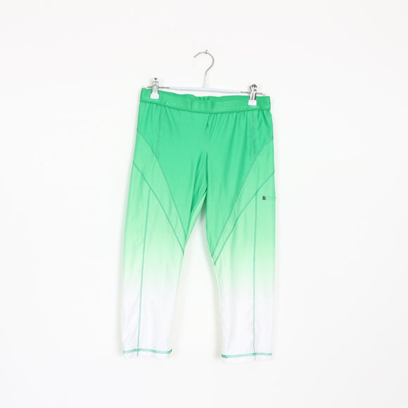 Adidas x Stella McCartney Green & White Ombré Capri Leggings - XS