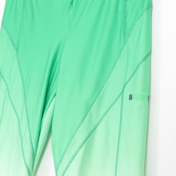 Adidas x Stella McCartney Green & White Ombré Capri Leggings - XS