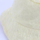 Pale Yellow Velvet Bucket Hat-2