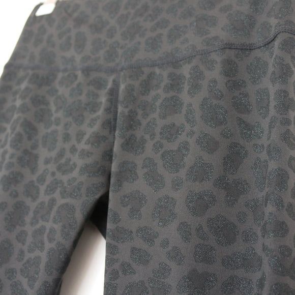 Nike Dri-FIT Black Cheetah Sparkle Print Leggings - XS