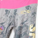 Ed Hardy Grey Leggings with Colourful Detailing - M-2