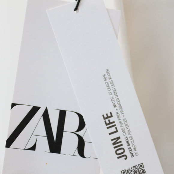 Zara White Blazer-Style Blouse - XS (Generous Fit)