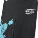 Ed Hardy Black Leggings with Blue Print - XS-2