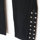 Ed Hardy Black Leggings with Blue Print - XS-3