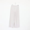 Zara Cream Ribbed Wide-Leg Pants - M-1