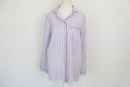 Purple Check Shirt with Chest Pocket – Size S | Thrift Finds-1