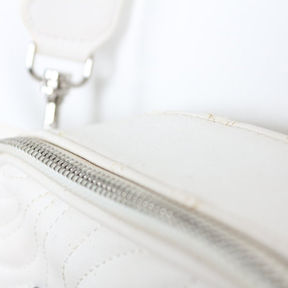 Versace Jeans Couture White Quilted Crossbody Bag